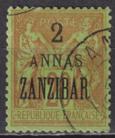 Timbre Oblitéré De Zanzibar De 1896 YT 4 - Usati