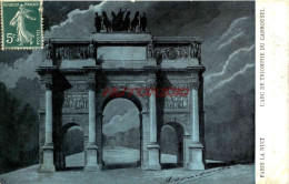 CPA PARIS - LA NUIT - L'ARC DE TRIOMPHE DU CARROUSSEL - Paris La Nuit