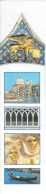 Lion De Venise En Relief Sur Superbe Marque-pages Avec Quatre Vues De La Ville - Bookmarks