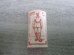 Guinée Française - Tirailleur Sénégalais - 1f.+1f. - Helio Vaugirard Paris - Rouge-orange - Neuf - Année 1941 - - Nuovi