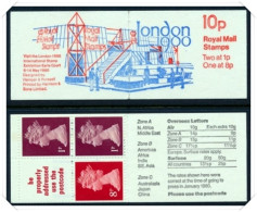 FA11 London January 1980 Jumelle Printing (10p Folded Booklets) NB1-4 - Booklets