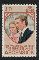 Ascension Royal Wedding Princess Anne 2p 1973 MNH SG#178 - Ascensione