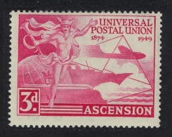 Ascension 75th Anniversary Of UPU 3d 1949 MH SG#52 - Ascension