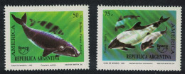 Argentina Whale Dolphin Endangered Animals 2v 1993 MNH SG#2352-2353 - Nuovi