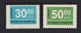 Argentina Numeral Issue 2v 1976 MNH SG#1502+1504 - Unused Stamps