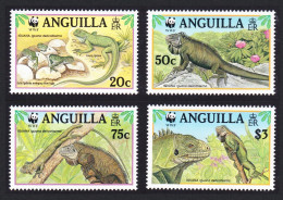 Anguilla WWF West Indian Iguana 4v 1997 MNH SG#1004-1007 MI#988-991 Sc#968 A-d - Anguilla (1968-...)