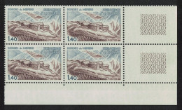 Andorra Fr. Architecture SE Corner Block Of 4 1981 MNH SG#F310 MI#312 - Neufs