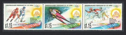 Aitutaki Winter Olympic Games Lillehammer 3v Strip 1994 MNH SG#658-660 - Aitutaki