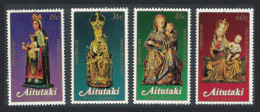 Aitutaki Christmas Religious Sculptures 4v 1982 MNH SG#425-428 Sc#364-367 - Aitutaki