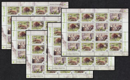 Afghanistan WWF Himalayan Musk Deer 5 Sheets [A] 2004 MNH - Afganistán