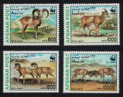 Afghanistan WWF Urial 4v 1998 MNH MI#1819-1822 - Afganistán