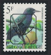 Belgium Common Starling Bird Buzin 'Etourneau Sansonnet' 5f Precancel 1990 MNH SG#3307 MI#2690V Sc#1437 - Unused Stamps