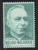 Belgium 150th Birth Anniversary Of Fr Adolf Daens Social Reformer 1989 MNH SG#3007 - Neufs