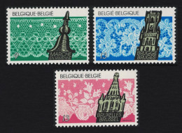 Belgium Lace-making Towns 3v 1989 MNH SG#2976-2978 - Unused Stamps