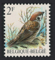 Belgium Eurasian Tree Sparrow Bird Buzin 'Moineau Friquet' 2f 1989 MNH SG#2846 MI#2399x Sc#1218 - Unused Stamps