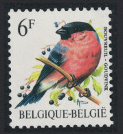 Belgium Northern Bullfinch Bird Buzin 'Bouvreuil' 6f 1988 MNH SG#2850 MI#2347x Sc#1225 - Unused Stamps