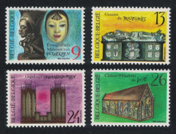Belgium Museums Churches Cultural Heritage 4v 1988 MNH SG#2959-2962 - Neufs