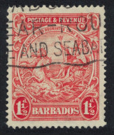 Barbados Inscr 'POSTAGE & REVENUE' 1½d T2 1925 Canc SG#231b - Barbados (...-1966)