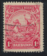 Barbados Inscr 'POSTAGE & REVENUE' 1d 1925 Canc SG#231 - Barbades (...-1966)