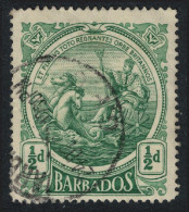 Barbados Britannia ½d 1916 Canc SG#182 - Barbados (...-1966)