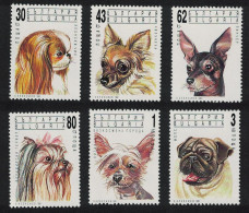 Bulgaria Chin Chihuahua Terrier Pug Dogs 6v 1991 MNH SG#3784-3789 MI#3929-3934 - Nuovi