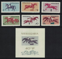 Bulgaria Horsemanship Horse Racing 6v+MS 1965 MNH SG#1559-MS1565 MI#1571-1576 - Nuevos