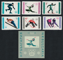 Bulgaria Winter Olympic Games 6v+MS 1964 MNH SG#1420-MS1425a MI#1426-1431 - Unused Stamps