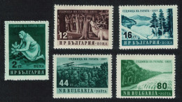 Bulgaria Deer Airplane Reafforestation Campaign 5v 1957 MNH SG#1064-1068 MI#1035-1039 Sc#977-981 - Neufs