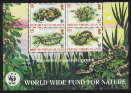 BVI WWF Virgin Islands Boa 4v Block Of 4 WWF Logo 2005 MNH SG#1178-1181 MI#1137-1140 Sc#1051-1054 - Britse Maagdeneilanden