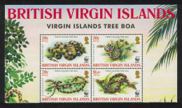 BVI WWF Virgin Islands Boa 4v Block Of 4 2005 MNH SG#1178-1181 MI#1137-1140 Sc#1051-1054 - Iles Vièrges Britanniques