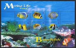 BIOT Butterflyfish Marine Life 2nd Series MS 2006 MNH SG#MS354 - Territorio Britannico Dell'Oceano Indiano