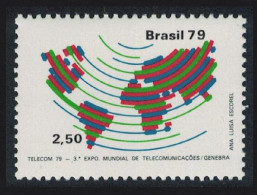 Brazil 3rd World Telecommunications Exhibition Geneva 1979 MNH SG#1791 - Unused Stamps