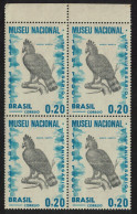 Brazil Harpy Eagle Bird Block Of 4 1968 MNH SG#1215 MI#1173 - Ongebruikt