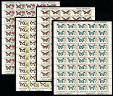 Biafra Butterflies 4v FULL SHEETS 1968 MNH MI#27-30 - Altri - Africa