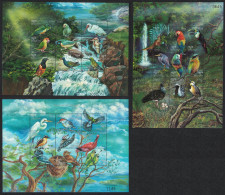 Bhutan Amazon Toucan Ibis Jay Birds 27 Stamps 3 Sheetlets 1999 MNH SG#1406-1432 - Bhutan