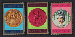 Bermuda 25th Anniversary Of Queen Elizabeth II's Coronation 3v 1978 MNH SG#384-386 - Bermudas