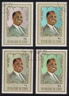 Chad President Tombalbaye 4v 1972 CTO MI#498-501 - Ciad (1960-...)