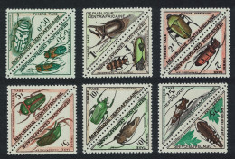 Central African Rep. Beetles Insects 12v Triangles Tete-Beche Postage Due 1962 MNH SG#D33-D44 - Zentralafrik. Republik