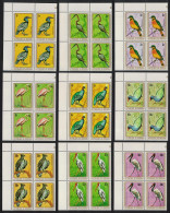 Burundi Hornbill Anhinga Flamingo Eagle Stork Birds 9v Corner Blocks Of 4 1979 MNH SG#1318-1326 MI#1488=505- - Ungebraucht