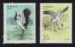 China Birds Cranes 2v Joint Issue With USA 1994 MNH SG#3933-3934 MI#2562-2563 Sc#2526-2529 - Unused Stamps