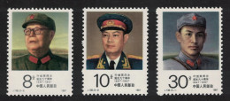 China Ye Jianying Co-founder Of People's Army 3v 1987 MNH SG#3491-3493 Sc#2088-2090 - Unused Stamps