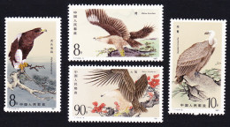 China Birds Of Prey 4v 1987 MNH SG#3481-3484 MI#2105-2108 Sc#2078-2081 - Unused Stamps