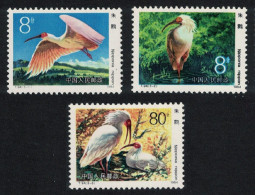 China Birds Japanese Crested Ibis 3v 1984 MNH SG#3311-3313 MI#1934-1936 Sc#1912-1914 - Unused Stamps
