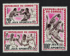 Congo Boxing Basketball Sports 3v 1962 MNH SG#22-24 - Nuevas/fijasellos