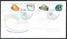 Cocos (Keeling) Is. Living Shells 4v FDC 2007 SG#430-433 Sc#345-347 - Islas Cocos (Keeling)