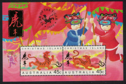 Christmas Is. Chinese New Year Of The Tiger MS 1998 MNH SG#MS442 - Christmas Island
