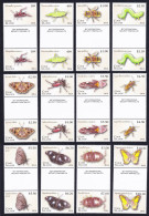 Cook Is. Insects Beetle Dragonfly Definitives Part 2 12v Gutter Pairs 2014 SG#1714-1737 Sc#1491-1502 - Islas Cook