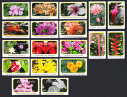 Cook Is. Flowers Definitives 18v 2010 SG#1548-1565 Sc#1305-1322 - Islas Cook