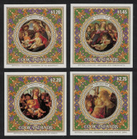 Cook Is. 'Virgin And Child' Paintings By Botticelli 4 MSs 1985 MNH SG#MS1057 - Cook