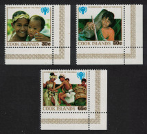 Cook Is. International Year Of The Child 3v Corners 1979 MNH SG#649-651 - Islas Cook